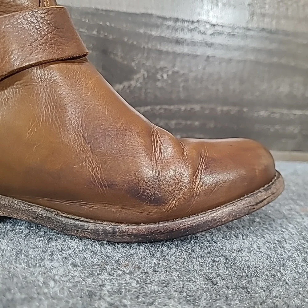 FRYE Phillip Harness Short Boots Women's‎ Size 7 B - Brown